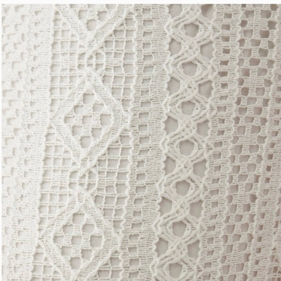 Elegant White Lace Women's Pants - Picture 2 of 2